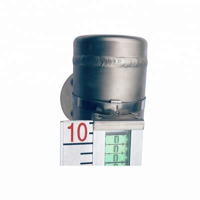 Kiểm soát chất lỏng bằng thép không gỉ Máy đo mức chất lỏng từ tính 0,45g / Cm3