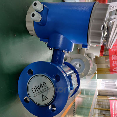 DN20 4-20mA Kỹ thuật số kích thước đường ống lớn chèn Máy đo lưu lượng nước điện từ có pin