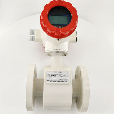 DN20 4-20mA Kỹ thuật số kích thước đường ống lớn chèn Máy đo lưu lượng nước điện từ có pin